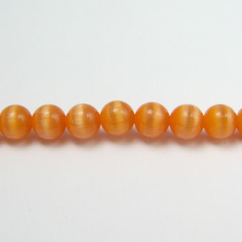 FOR020 - Light Orange Fiber Optic, Rounds (approx. 14in. strand) - 8MM