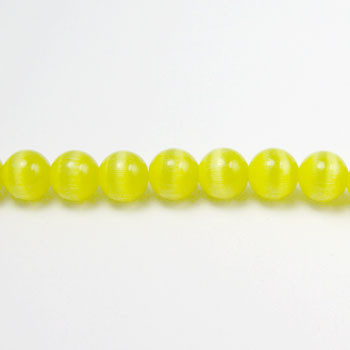 FOR005 - Light Yellow Fiber Optic, Rounds (approx. 14in. strand) - 6MM
