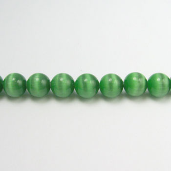 FOR008 - Dark Green Fiber Optic, Rounds (approx. 14in. strand) - 3MM