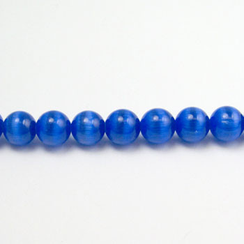 FOR011 - Sapphire Blue Fiber Optic, Rounds (approx. 14in. strand) - 3MM