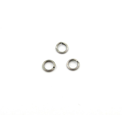 6mm 21ga Open Jump Ring, Antique Silver Plated (pkg of 100)