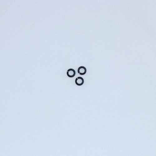 MBP004 - 4mm .18 Gauge Open Jump Ring, Matte Black Plated (pkg of 100)