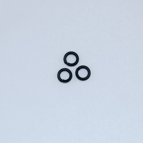 MBP011 - 10mm .15 Gauge Open Jump Ring, Matte Black Plated (pkg of 50)