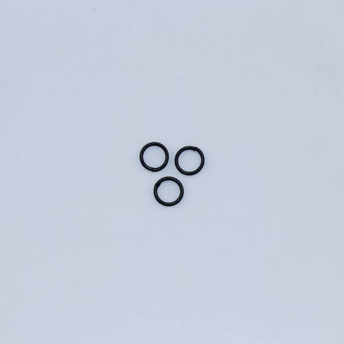 MBP015 - 8mm Closed Jump Ring, Matte Black Plated (pkg of 50)