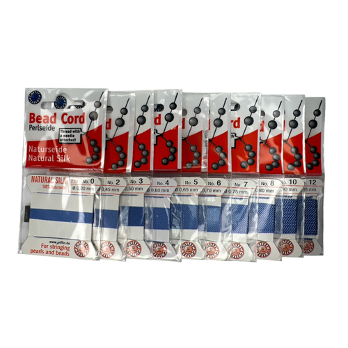 Blue Natural Silk (2 M Card - 3 in Stainless Steel Needle)