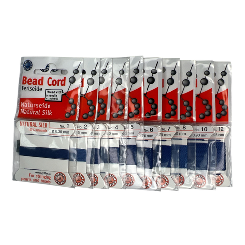 Dark Blue Natural Silk (2 M Card - 3 in Stainless Steel Needle)