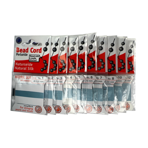 Turquoise Natural Silk (2 M Card - 3 in Stainless Steel Needle)