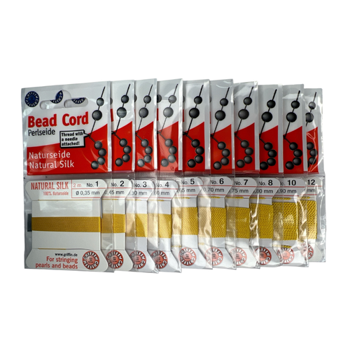 Yellow Natural Silk (2 M Card - 3 in Stainless Steel Needle)