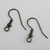 18mm French Ear Wire Earring, Gunmetal Plated (pkg of 100)
