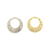 24mm Thin Flat Round Fancy Connector (each)