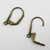 15mm x 10mm Lever Back Earring, Antique Brass Plated (5 pairs)