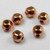 COP0007 - 3mm Faceted Round Beads, Solid Copper (pkg of 100)