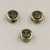 6mm Flat Happy Face Antique Oxidized Gold Plated (pkg of 100)