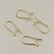 15x8mm Kidney Earwire Gold Plated (50 pairs)