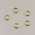 4mm 20ga Jump Ring Gold Plated (pkg of 100)