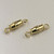 15x4mm Plain Barrel Clasp Gold Plated