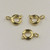 6mm Spring-Ring Clasp Gold Plated (pkg of 50)