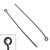 MBP008 - 2 in. Eyepin, 20 gauge, Matte Black Plated (pkg of 50)