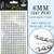 6mm Clear Flatback Rhinestones (247 pcs) Self-Adhesive - Easy Peel Strips
