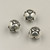 9mm Rosebud Silver Plated (pkg of 75)