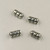 8mm Spiral Tube Bead Silver Plated (pkg of 50)