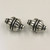 13x23mm Fluted Oval Bead Silver Plated (pkg of 6)