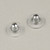 11x6mm Plastic Earring Back Silver Plated (pkg of 20)