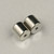 5x5mm Magnetic Tube Clasp Silver Plated (5 sets)