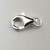 14mm Lobster Clasp Pear Shape w/Jump Ring Sterling Silver (Each)