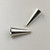 1/2-inch Cone (6mm Base) Sterling Silver (pair)