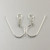 14mm French Ear Wire Spring Only, Sterling Silver (5 pair)
