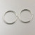 16mm Endless Hoop Earring Sterling Silver (pair)