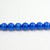 FOR011 - Sapphire Blue Fiber Optic, Rounds (approx. 14in. strand) - 4MM