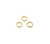 8mm 18ga Open Jump Ring, Matte Gold Plated (pkg of 100)