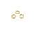 10mm 15ga Open Jump Ring, Matte Gold Plated (pkg of 25)