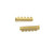 30mm 5-Strand Magnetic Slide Tube Clasp, Matte Gold Plated (each)