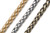 CH832 - 5.5mm Wheat Chain, Solid Brass Electroplated (Per Foot)