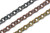 CH833 - 5mm Textured Circular Cable Chain, Solid Brass Electroplated (Per Foot)