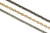 CH856 - 2.5mm x 3.5mm Square Wire Cable Chain, Solid Brass Electroplated (Per Foot)