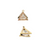 13.5mm x 12.5mm Cubic Zirconia Triangle Pendant (each)