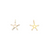 11.5mm x 10mm Cubic Zirconia Star Charm (each)