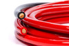 Battery Cable Kit 4 AWG 15' Red & 2' Black cable 2 battery Terminals 8 power rings
