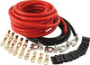 Drag Kit 2 AWG Cable Kit (Drag Racing or 2 Batteries) 25' Red 8' Blk Terminals power rings