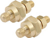 Battery Terminals Side-Mount Gold Double Stud (pair)