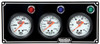 QuickCar 3 Gauge Panel OP/WT/FP Black