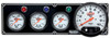 QuickCar 3-1 Gauge Panel OP/WT/FP WITH 5" Tachometer Black