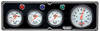 QuickCar 3-1 Gauge Panel OP/WT/FP WITH 3-3/8" Tachometer Black