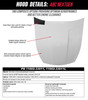 GEN 6 LATE MODEL ABC L/W COMPOSITE HOOD GEN 6 LATE MODEL ABC L/W COMPOSITE HOOD