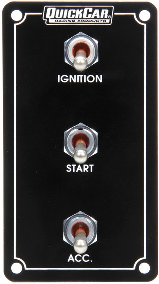 Ignition Panel Weatherproof 3 Switch Vert. Dual Ignition Weatherpack