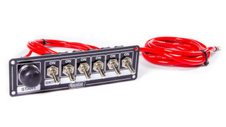 Ignition Panel – Ignition Switch Start Switch 5-Acc. Switches Black